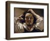 The Desperate Man (Self Portrait), 1843-45 (Oil on Canvas)-Gustave Courbet-Framed Premium Giclee Print