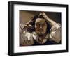 The Desperate Man (Self Portrait), 1843-45 (Oil on Canvas)-Gustave Courbet-Framed Premium Giclee Print