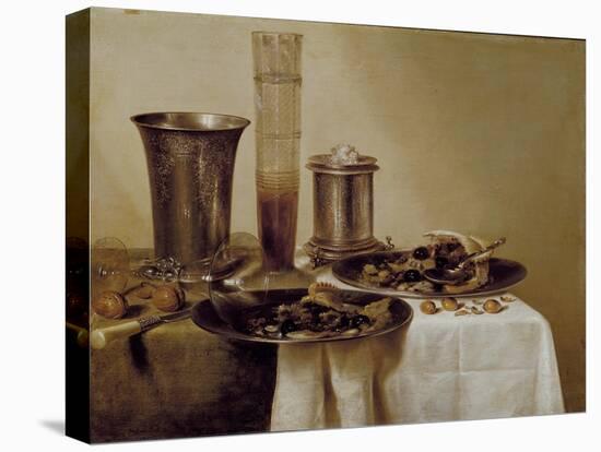 The Dessert, 1637-Willem Claesz. Heda-Stretched Canvas