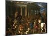 The Destruction and the Sack of the Temple of Jerusalem, 1625-26-Nicolas Poussin-Mounted Giclee Print