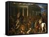 The Destruction and the Sack of the Temple of Jerusalem, 1625-26-Nicolas Poussin-Framed Stretched Canvas