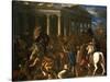 The Destruction and the Sack of the Temple of Jerusalem, 1625-26-Nicolas Poussin-Stretched Canvas