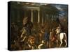 The Destruction and the Sack of the Temple of Jerusalem, 1625-26-Nicolas Poussin-Stretched Canvas