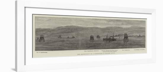 The Destruction of a Lighthouse in Belfast Lough-null-Framed Giclee Print