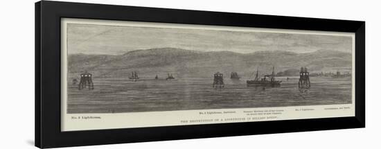 The Destruction of a Lighthouse in Belfast Lough-null-Framed Giclee Print