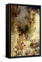 The Destruction of Jericho - Bible-William Brassey Hole-Framed Stretched Canvas