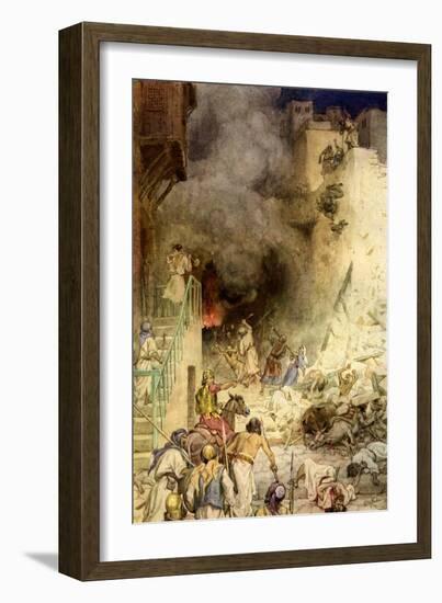 The Destruction of Jericho - Bible-William Brassey Hole-Framed Giclee Print