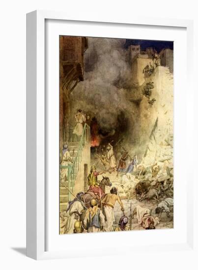 The Destruction of Jericho - Bible-William Brassey Hole-Framed Giclee Print