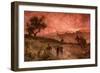 The destruction of Jerusalem by Nebuzar-Adan - Bible-William Brassey Hole-Framed Giclee Print