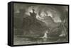 The Destruction of Jerusalem-John Martin-Framed Stretched Canvas