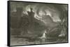 The Destruction of Jerusalem-John Martin-Framed Stretched Canvas