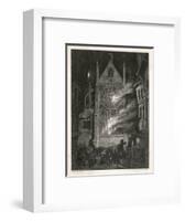 The Destruction of Old Saint Paul's Cathedral-J. Franklin-Framed Art Print