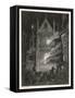 The Destruction of Old Saint Paul's Cathedral-J. Franklin-Framed Stretched Canvas