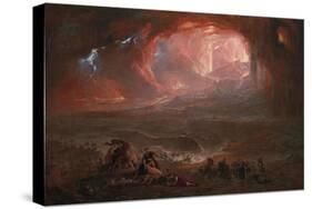 The Destruction of Pompei and Herculaneum-John Martin-Stretched Canvas