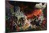 The Destruction of Pompeii in 79 AD-Karl Pawlowitsh Bruelow-Mounted Giclee Print