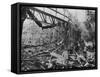 The Destruction of Renault's Billancourt Factory, Paris, France, WWII, C1939-C1945-null-Framed Stretched Canvas