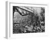 The Destruction of Renault's Billancourt Factory, Paris, France, WWII, C1939-C1945-null-Framed Photographic Print