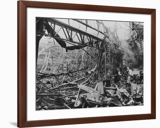 The Destruction of Renault's Billancourt Factory, Paris, France, WWII, C1939-C1945-null-Framed Photographic Print