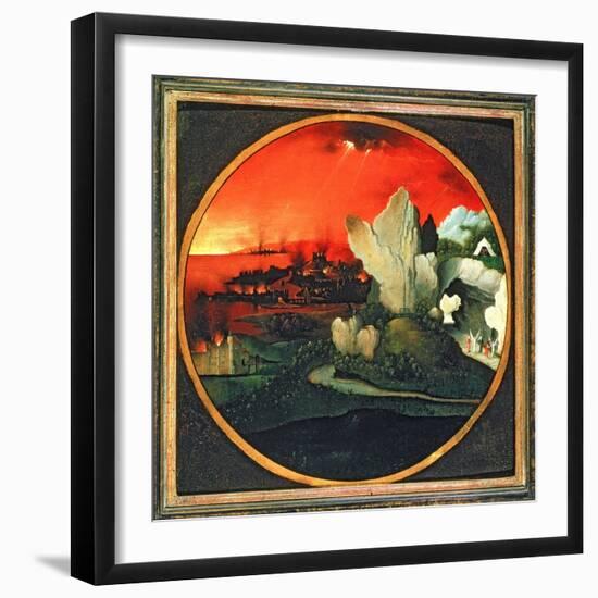 The Destruction of Sodom and Gomorrah, 16th Century-Joachim Patenir-Framed Giclee Print