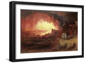 The Destruction of Sodom and Gomorrah, 1852-John Martin-Framed Giclee Print