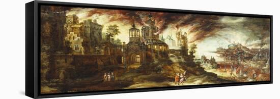 The Destruction of Sodom and Gomorrah-Kerstiaen De Keuninck-Framed Stretched Canvas