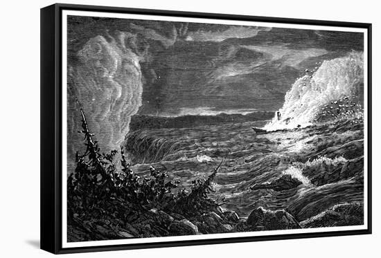 The Destruction of the Caroline, 1837-null-Framed Stretched Canvas