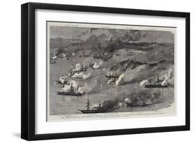 The Destruction of the Foochow Arsenal and Chinese Fleet by the French Squadron under Admiral Courb-Joseph Nash-Framed Giclee Print