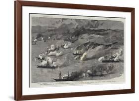 The Destruction of the Foochow Arsenal and Chinese Fleet by the French Squadron under Admiral Courb-Joseph Nash-Framed Giclee Print
