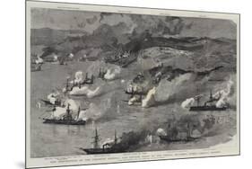 The Destruction of the Foochow Arsenal and Chinese Fleet by the French Squadron under Admiral Courb-Joseph Nash-Mounted Giclee Print