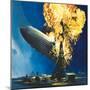 The Destruction of the Hindenburg-null-Mounted Giclee Print