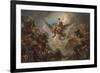 The Destruction of the Palace of Armida, 1737 (Oil on Canvas)-Charles Antoine Coypel-Framed Giclee Print