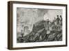 The Destruction of the Spanish "Battering Ships" by the British at Gibraltar-William Heysham Overend-Framed Giclee Print