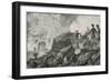 The Destruction of the Spanish "Battering Ships" by the British at Gibraltar-William Heysham Overend-Framed Giclee Print