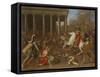 The Destruction of the Temple of Jerusalem by Emperor Titus, 1638-Nicolas Poussin-Framed Stretched Canvas
