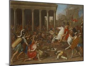The Destruction of the Temple of Jerusalem by Emperor Titus, 1638-Nicolas Poussin-Mounted Giclee Print