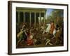 The Destruction of the Temples in Jerusalem by Titus, circa 1638/39-Nicolas Poussin-Framed Giclee Print