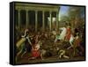 The Destruction of the Temples in Jerusalem by Titus, circa 1638/39-Nicolas Poussin-Framed Stretched Canvas