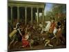 The Destruction of the Temples in Jerusalem by Titus, circa 1638/39-Nicolas Poussin-Mounted Giclee Print