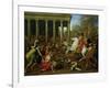 The Destruction of the Temples in Jerusalem by Titus, circa 1638/39-Nicolas Poussin-Framed Giclee Print