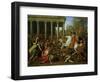 The Destruction of the Temples in Jerusalem by Titus, circa 1638/39-Nicolas Poussin-Framed Giclee Print