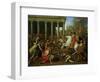 The Destruction of the Temples in Jerusalem by Titus, circa 1638/39-Nicolas Poussin-Framed Giclee Print
