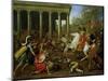 The Destruction of the Temples in Jerusalem by Titus, circa 1638/39-Nicolas Poussin-Mounted Giclee Print