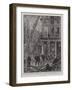 The Destruction of the Theatre Francais by Fire, the Work of Rescue-Henri Lanos-Framed Giclee Print