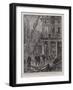 The Destruction of the Theatre Francais by Fire, the Work of Rescue-Henri Lanos-Framed Giclee Print