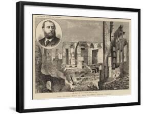 The Destruction of the Theatre Royal, Dublin-null-Framed Giclee Print