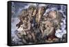 The, Detail Last Judgement-Michelangelo Buonarroti-Framed Stretched Canvas