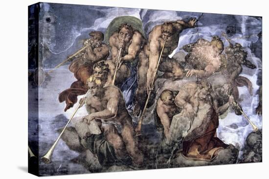 The, Detail Last Judgement-Michelangelo Buonarroti-Stretched Canvas