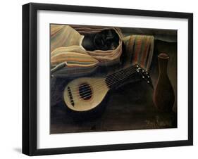 The, Detail Sleeping Gypsy-Henri Rousseau-Framed Giclee Print