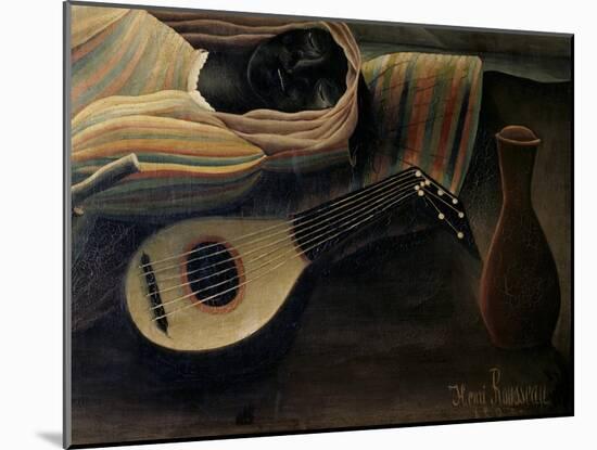 The, Detail Sleeping Gypsy-Henri Rousseau-Mounted Giclee Print