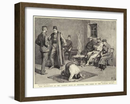 The Detention of Mr Robert Barr at Seleucia, the Scene in the Customs House-Frank Dadd-Framed Giclee Print